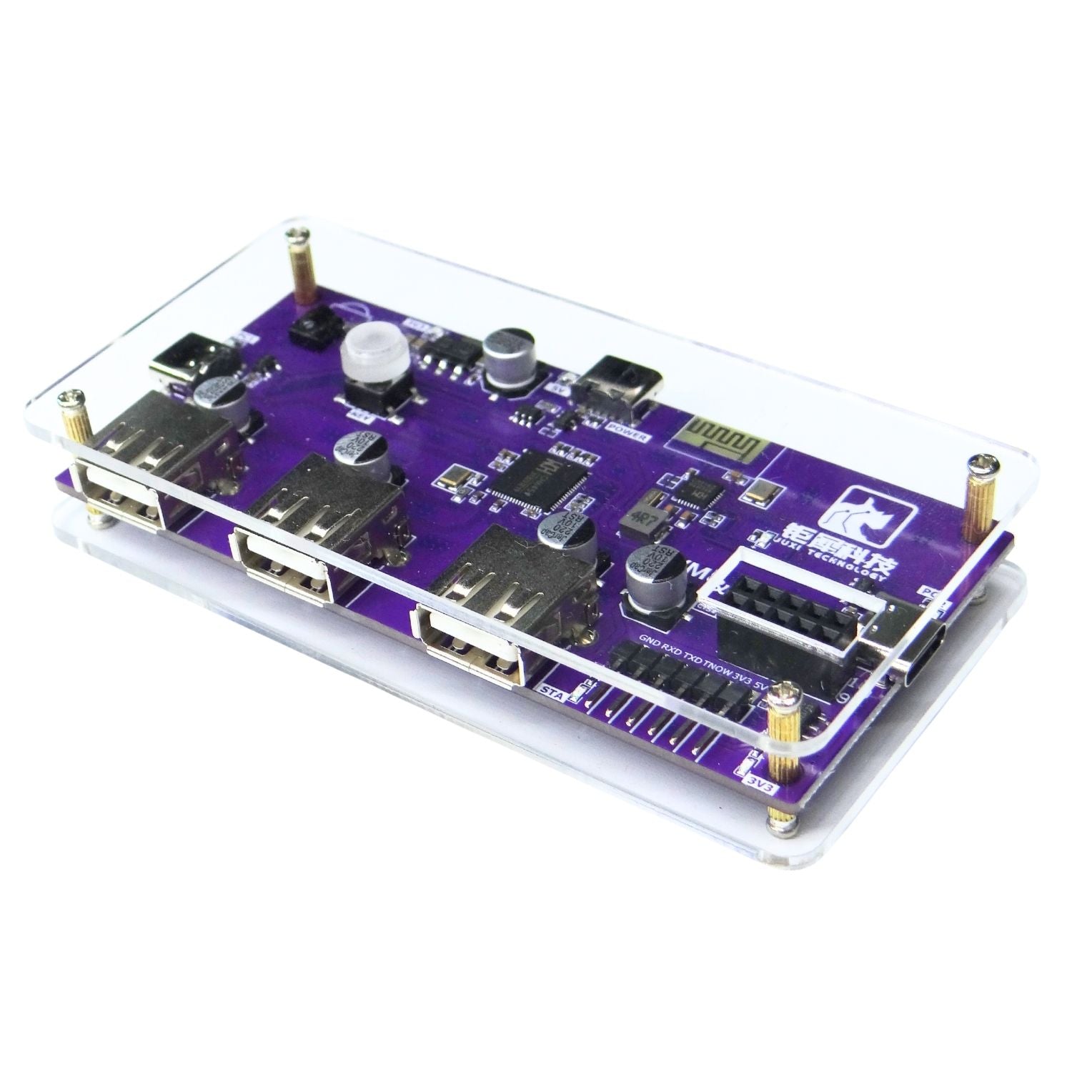 4-in-1 KVM Switch HUB | TTL Serial Bluetooth Docking Station