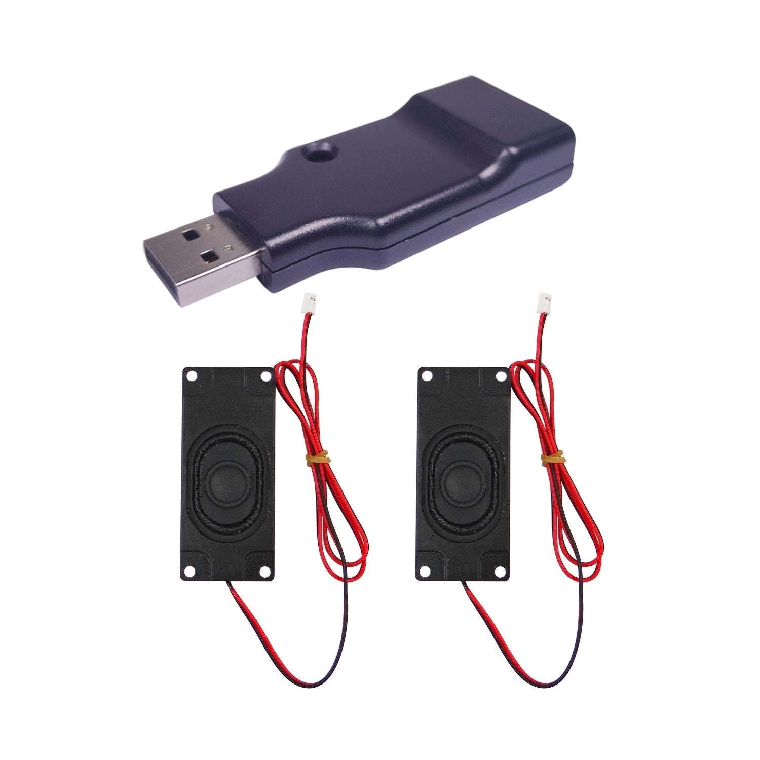 免驅動 USB 2.0 聲卡，帶內置麥克風，適用於 AI 語音互動